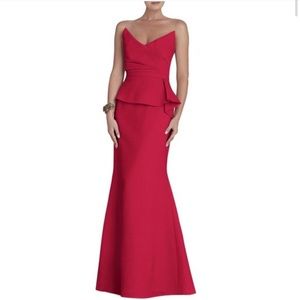 Worn once Gracie Peplum Dress RED